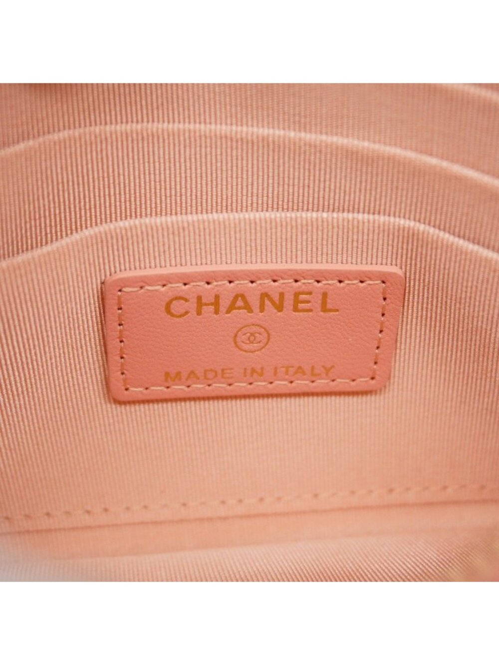 Chanel Wallet Quilted Lambskin Pink Champagne Gold - Picture 4 of 9